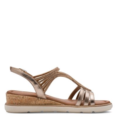 Дамски Сандали На Платформа TAMARIS - 1-28714-46-900 BRONCE