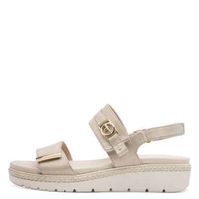 Дамски Сандали На Платформа TAMARIS - 1-28264-44-179 CHAMPAGNE