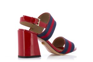 Дамски сандали на ток DONNA ITALIANA - 69352-redss18