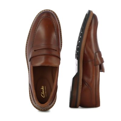 Мъжки Мокасини CLARKS - 26178430 ALDWIN STEP MID TAN LEA