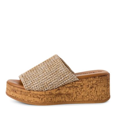 Дамски Чехли На Платформа TAMARIS - 1-27205-44-318 NATURE