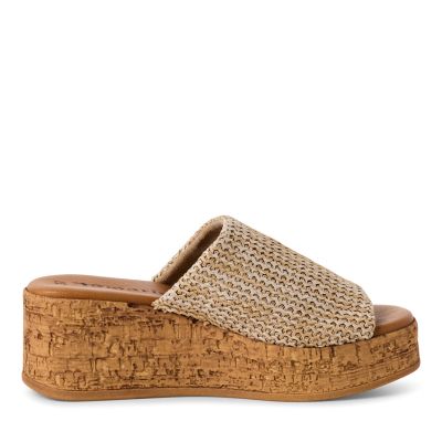 Дамски Чехли На Платформа TAMARIS - 1-27205-44-318 NATURE