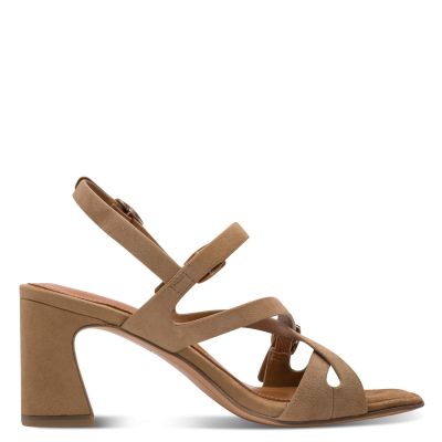 Дамски Сандали На Ток TAMARIS - 1-28340-46-401 BEIGE SUEDE