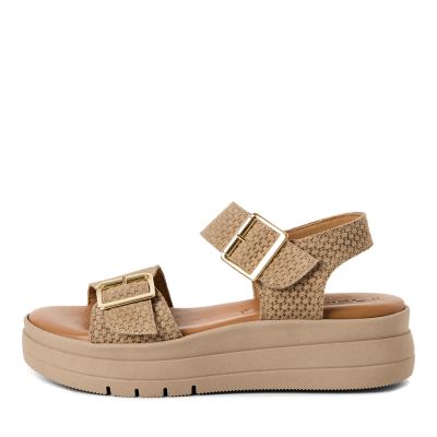 Дамски Сандали На Платформа TAMARIS - 1-28209-46-330 TAUPE STRUCT.