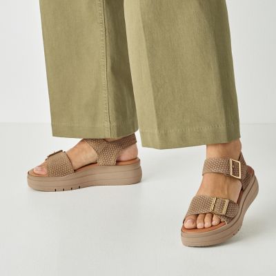 Дамски Сандали На Платформа TAMARIS - 1-28209-46-330 TAUPE STRUCT.