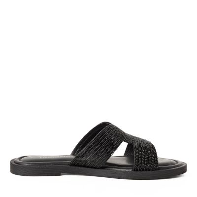 Дамски Равни Чехли TAMARIS - 1-27113-42-0B3 BLACK GLAM