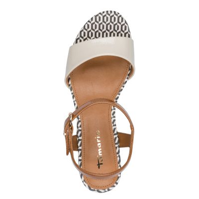 Дамски Сандали На Ток TAMARIS - 1-28249-42-430 IVORY COMB