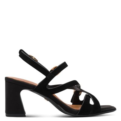 Дамски Сандали На Ток TAMARIS - 1-28340-46-004 BLACK SUEDE
