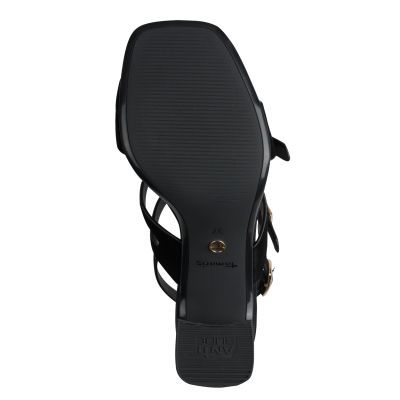 Дамски Сандали На Ток TAMARIS - 1-28340-46-004 BLACK SUEDE