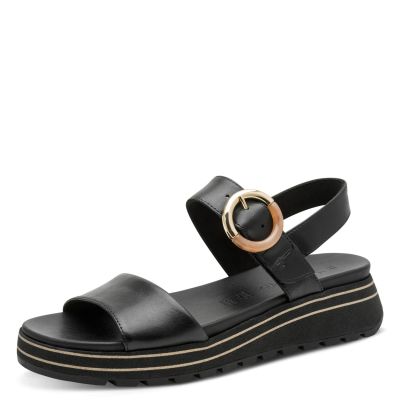 Дамски Сандали На Платформа TAMARIS - 1-28254-46-001 BLACK