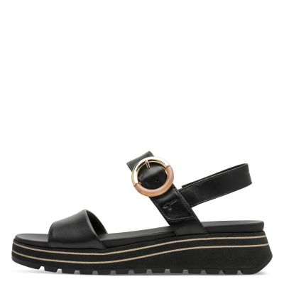 Дамски Сандали На Платформа TAMARIS - 1-28254-46-001 BLACK