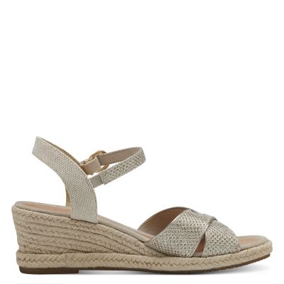 Дамски Сандали На Платформа TAMARIS - 1-28367-42-967 LT.GOLD GLAM