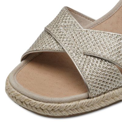 Дамски Сандали На Платформа TAMARIS - 1-28367-42-967 LT.GOLD GLAM