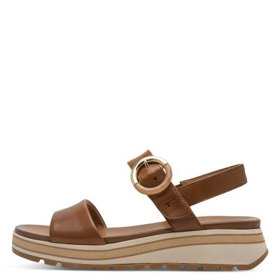 Дамски Сандали На Платформа TAMARIS - 1-28254-46-348 COGNAC LEATHER