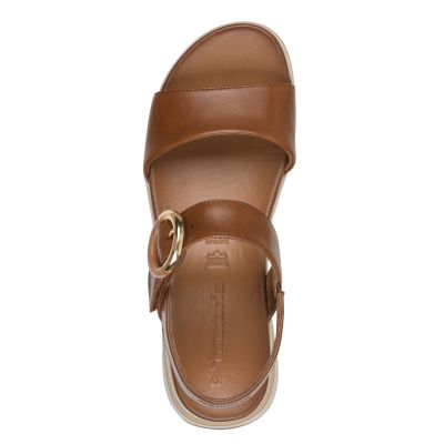 Дамски Сандали На Платформа TAMARIS - 1-28254-46-348 COGNAC LEATHER