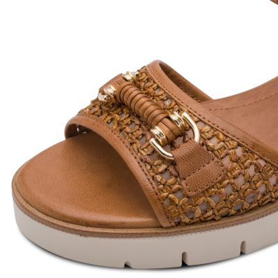 Дамски Сандали На Платформа TAMARIS - 1-28215-46-305 COGNAC