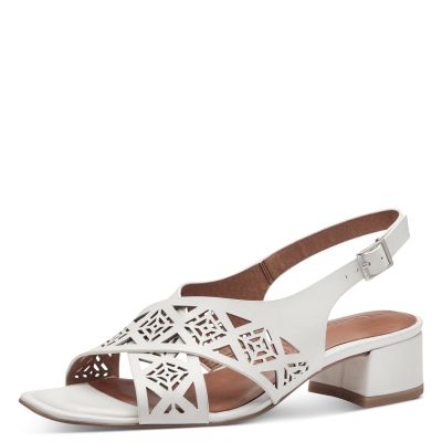 Дамски Сандали На Ток TAMARIS - 1-28252-42-100 WHITE
