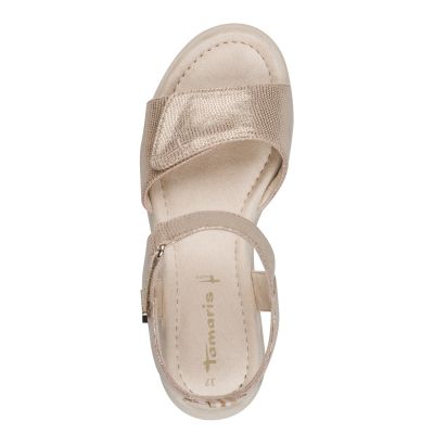 Дамски Равни Сандали TAMARIS - 1-28385-46-968 LT GOLD STRUCT