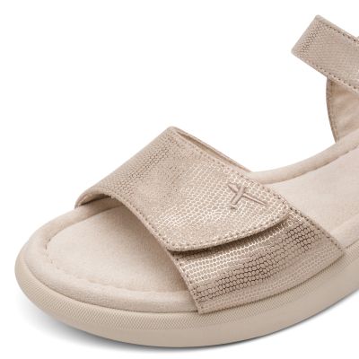 Дамски Равни Сандали TAMARIS - 1-28385-46-968 LT GOLD STRUCT