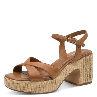 Дамски Сандали На Ток TAMARIS - 1-28313-44-305 COGNAC