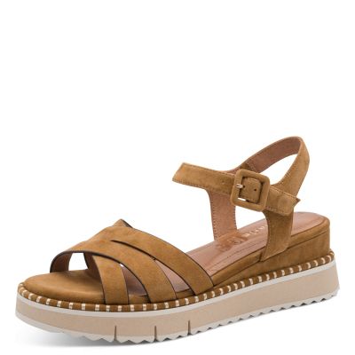 Дамски Сандали На Платформа TAMARIS - 1-28269-46-305 COGNAC