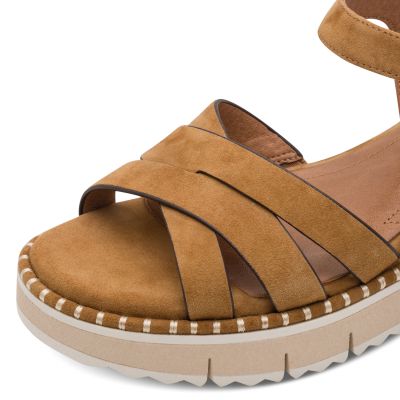 Дамски Сандали На Платформа TAMARIS - 1-28269-46-305 COGNAC