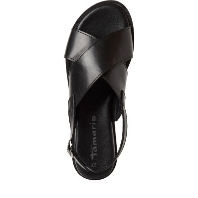 Дамски Равни Сандали TAMARIS - 1-28102-44-003 BLACK LEATHER