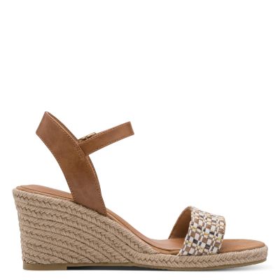Дамски Сандали На Платформа TAMARIS - 1-28376-46-392 COGNAC COMB