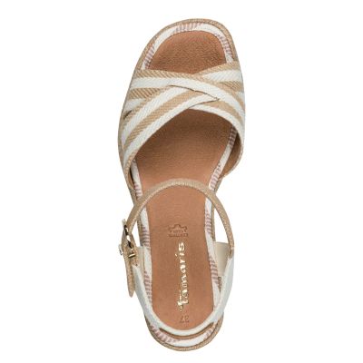 Дамски Сандали На Платформа TAMARIS - 1-28367-42-445 TAN COMB