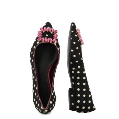 Балерини LUCOS & SANTOS - L10174051001 COURO PELO POA P&B