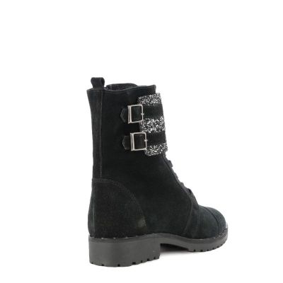 Дамски Кубинки CARLO FABIANI - 36713-AW18 черен велур