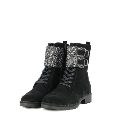 Дамски Кубинки CARLO FABIANI - 36713-AW18 черен велур