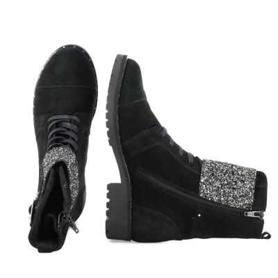 Дамски Кубинки CARLO FABIANI - 36713-AW18 черен велур