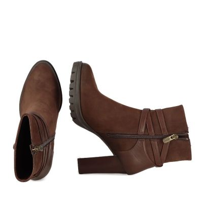 Дамски Боти На Ток CARLO FABIANI - 53647 brown