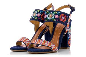 Дамски сандали на ток BOTTERO - 277405-azulss18