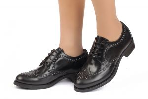 Дамски обувки с връзки NERO GIARDINI - 06344-neroaw18