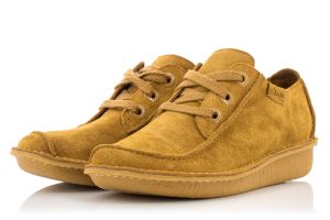 Дамски обувки с връзки CLARKS - 26135714-mustardaw18