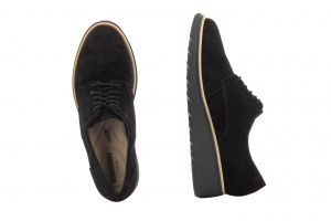 Дамски обувки с връзки CLARKS - 26136362-blackaw18