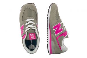 Дамски спортни обувки NEW BALANCE - gc574-grey/pinkaw18