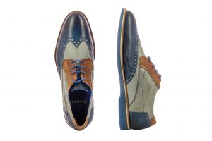 Мъжки обувки с връзки BUGATTI - 64703-d.blue/greyss19