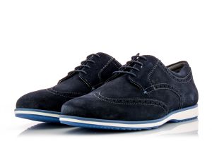 Мъжки обувки с връзки GEOX - u926qa-navyss19
