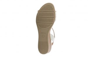 Дамски сандали на платформа GEOX - d928qc-offwhit/silverss19