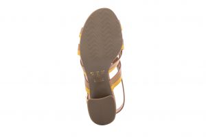 Дамски сандали на ток DONNA ITALIANA - 6379725-terracota/amarellosss19