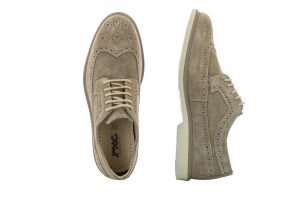 Мъжки обувки с връзки - 300451-dove/beigess19