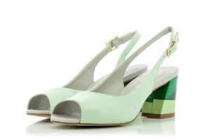 Дамски сандали на ток DONNA ITALIANA - 8452-greenss19