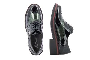 Дамски обувки с връзки PITILLOS - 5821-negro/verde192