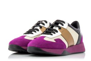 Дамски спортни обувки GEOX - d94frb-cream/dkfuchsia192