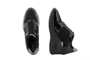Дамски спортни обувки на платформа GEOX - d6475b-blackaw17