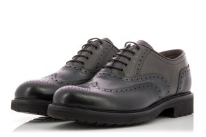 Мъжки обувки с връзки NERO GIARDINI - 00451-nero/blueaw18