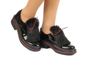 Дамски обувки с връзки PITILLOS - 5334-negroaw18